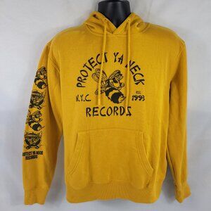 Protect Ya Neck Records Wutang Clan Yellow Sweatshirt Hip Hop Rap Mens Medium